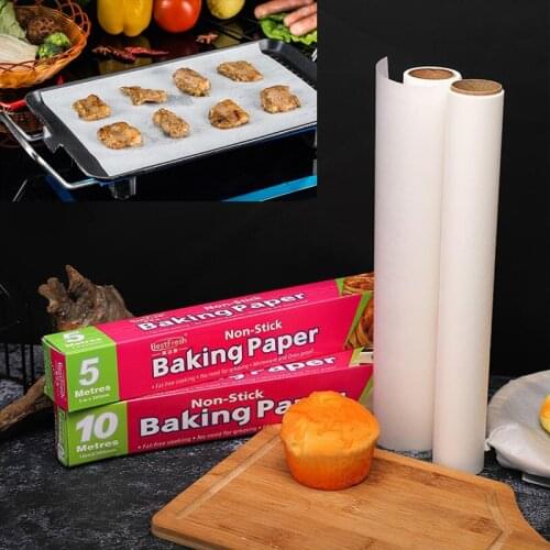 5M White Baking Paper Parchment Paper Liners for Sheets Pan BBQ Paper pad non-stick oil paper oven cake baking mat