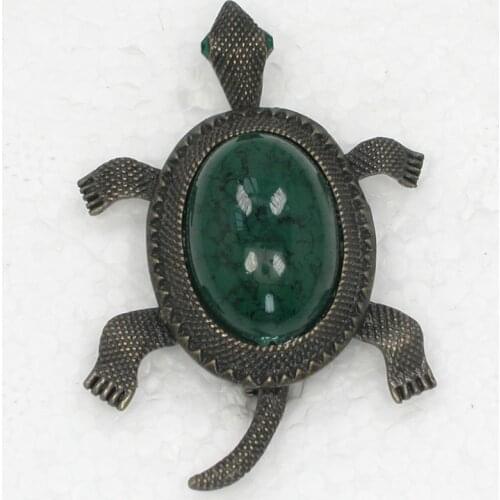 Antique bronze Rhinestone Turtles Pin brooches C610 D
