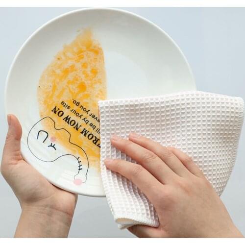 Household Kitchen Towel Cleaning Supplies Dishwashing Cloth Washing Towel Kitchen Accessories Household Items Wipes