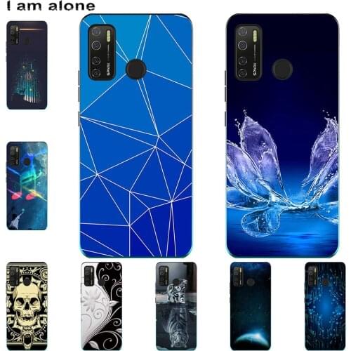 I am alone Phone Case For Tecno Spark 5 5 Air 5 Pro 6 6 Air Mobile Cover Cute Fashion Cartoon Painted Shell Bag