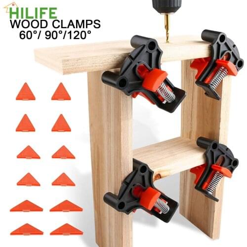 DIY Corner Fixture Mate Hand Fixing Clips Right Angle Clamp 60/90/120 Degree Picture Frame Corner Clip Woodworking Clamp