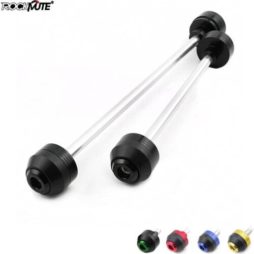 For Kawasaki ZX-6R 1995-2004 Motorcycle Front Rear Wheel Axle Fork Slider Crash Protector Drop Falling Protection