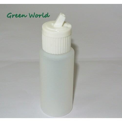 Green World 1pc/lot 30ml Oil Bottle,Plastic Dropper Bottle with Flip Up Top (without oil)
