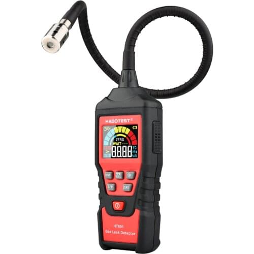 HABOTEST Gas Analyzer Combustible Gas Leak Detector PPM Meter Handheld Flammable Natural Tester Tool with Sound Light Alarm