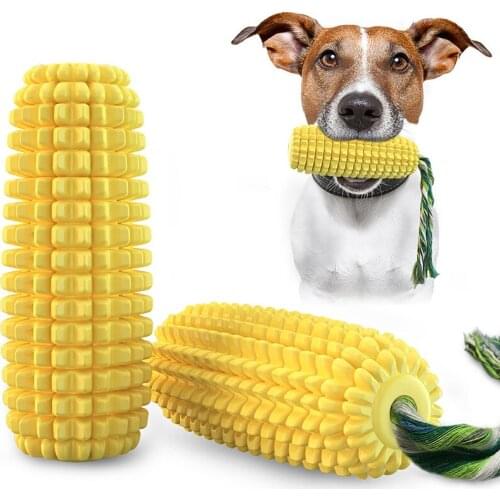 Dog toy Chew molar rod Bite Resistant Teeth Clean Vocal Corn Bite Dog Toy Pet Supplies