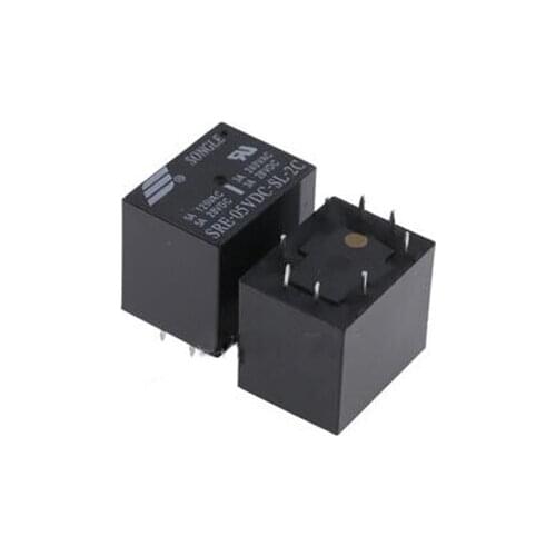 HOT NEW 5V relay SRE-05VDC-SL-2C SRE-05VDC-SL-2C SRE05VDCSL2C Two groups of conversion DC5V 5V 5VDC 250VAC 3A 8PIN
