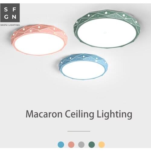 Macaroon ceiling lighting Ultra-thin 5cm wrought iron led ceiling lamps modern ceiling light for bedroom study room living room
