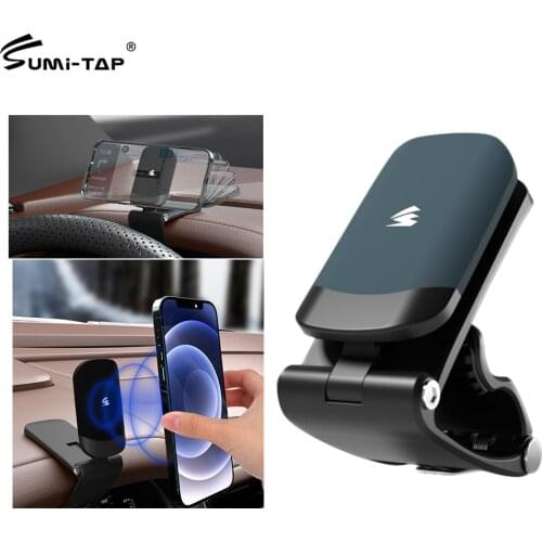 Sumi-tap Magnetic Car Phone Holder Dashboard Hud Clip Vent Mount Universal GPS Stand Mobile Phone Holders Magnet Support Bracket