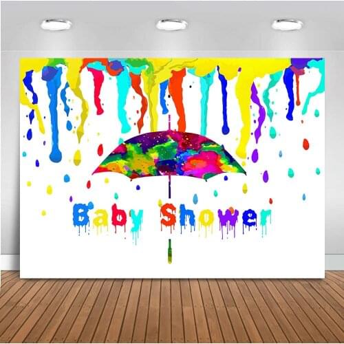 Mocsicka baby shower art party backdrop for photography Painting Splatter Artist Birthday background for photo studio newborn
