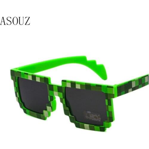 ASOUZ new square men and women childrens sunglasses UV400 fashion mosaic oval child glasses classic brand design sunglasses