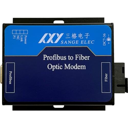 Profibus Optical Terminal Machine DP to Fiber Optic Module Converter Communication Extension Single/multi-mode SC/FC Port