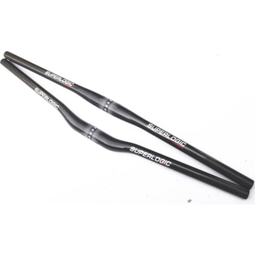 New superlogic full carbon fiber MTB Mountain bike flat riser handlebar bicycle handlebar 31.8*700/720mm only 140g