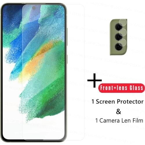 9H Clear Glass For Samsung Galaxy S21 FE Screen Protector Glass For Samsung S21 FE Tempered Glass Phone Film For Samsung S21 FE