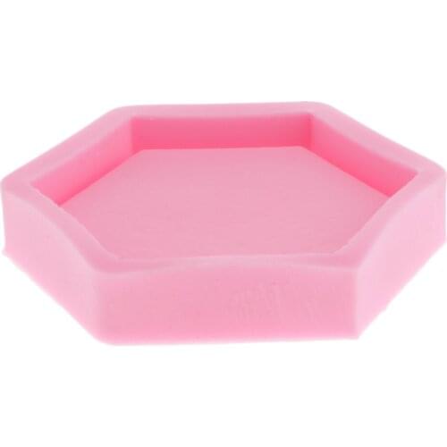 Hexagon Coaster Mold Resin Art Mould DIY Handmade Soap Candles