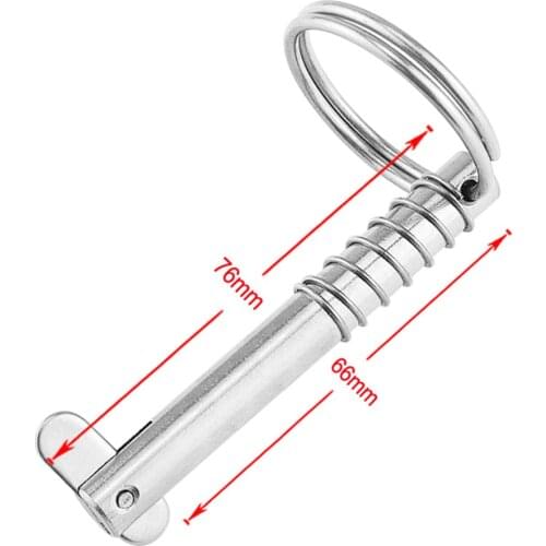 Quick Release Boat Pins, Bimini Top Hinge Pin, 316 Stainless Boat Top Deck Hinge for Ship Outfitting- Quick Removable, 8x76mm