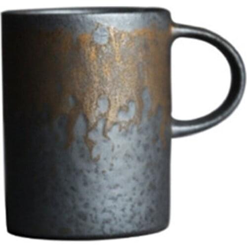Vintage Coarse Pottery Tea Master Cup Antique Tea Mug Retro Milk Pinming Water Mug With Handle Drinkware Home Decor