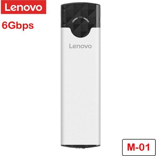 Lenovo M-01 M2 SSD Case SATA3.0 6Gbps highspeed External SSD Enclosure M.2 NGFF B Key to USB 3.1 Type C Solid State Drive Adapte