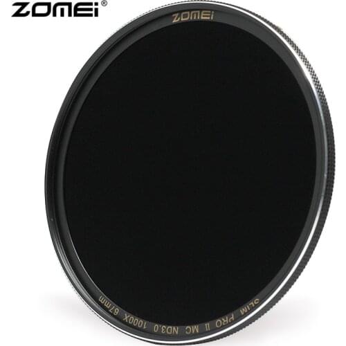 ZOMEI 77mm Ultra Slim Multi-Coated Neutral Density ND Filter ND1000 ND64 ND8 ND 3.0 1.8 0.9