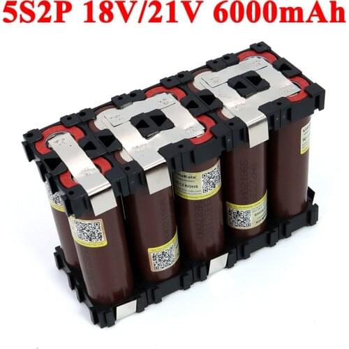 5S2P 18650 HG2 6000mAh High power 20 amps 21V 25.2V for Screwdriver batteries weld Bracket battery pack