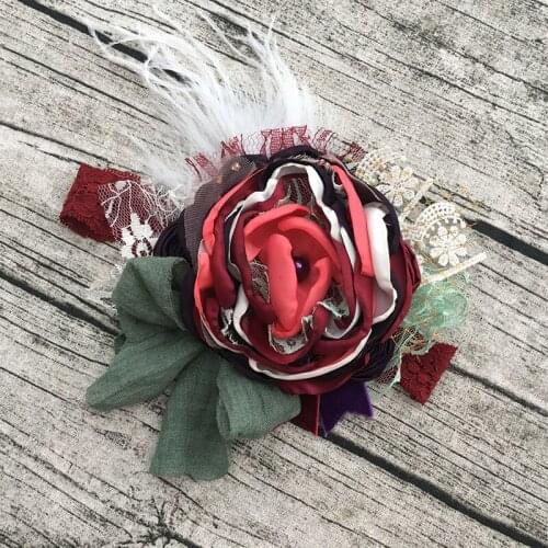 Free Shipping Flower Girl Headband Kids Hair Accessories Photo Prop