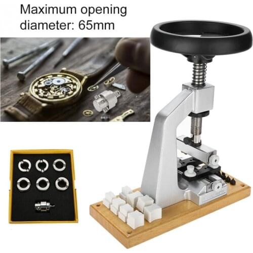 Professional 5700 Bench Watch Case Opener Wristwatch Tools Back Opener with 6 Dies For Rolex Watch Repair Tool for Watchmakers