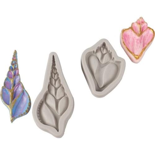 Conch Sea Horse Silicone Mold Sugarcraft Cupcake Baking Mold Fondant Cake Decorating Tools