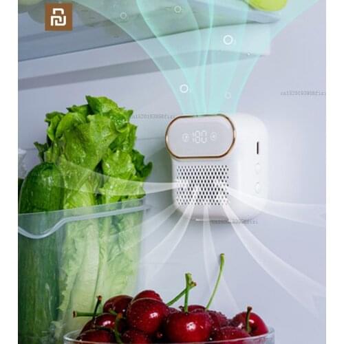 Xiaomi LED digital display mini refrigerator deodorizer household shoe cabinet wardrobe pet sterilization youpin air purifier