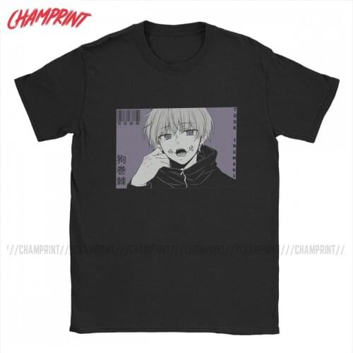 Men Toge Inumaki Jujutsu Kaisen T Shirt Anime Pure Cotton Clothes Crazy Short Sleeve Crewneck Tee Shirt Graphic T-Shirts
