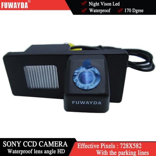 FUUWAYDA For SONY CCD Car Reverse Rear View Mirror Image With Guide/Parking Line CAMERA for Ssangyong Rexton / Ssang yong Kyron