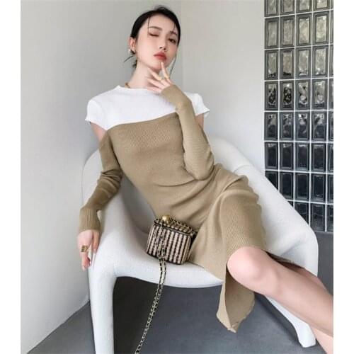 Модные трикотажные платья JCHENSJ China At AliExpress