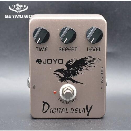 JOYO JF-08 Digital Delay guitar effect pedal delay delay time with One MOOER PC-Z Pedal Connector and One Cover Cap