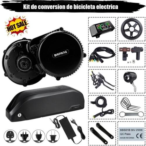 EU US RU No tax New BAFANG BBS02B Kit 750W Mid Drive Motor Ebike Conversion Kit with Battery 48V 16AH