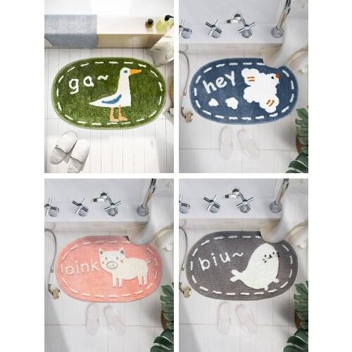 Bathroom Mat Super Absorbent Quick Drying The Door Toilet Non Slip Machine Washable Bedside Carpet Bedroom Floor Mat
