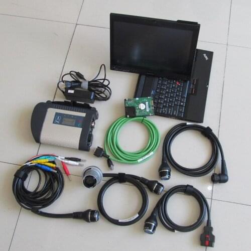 MB Star C4 SD Connect+SSD 2020.09 with hdd Diagnostics System Compact 4 with x201t i7 4G for 12V&24V mb cars and trucks