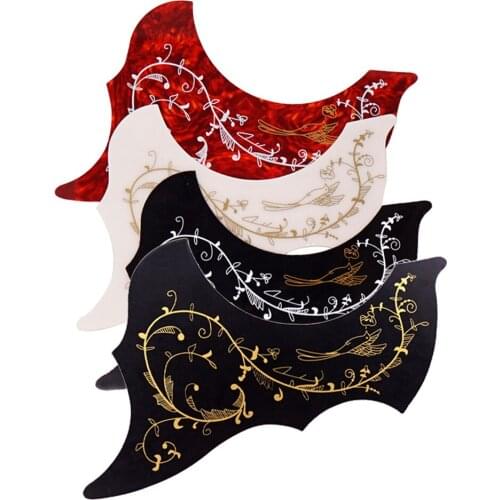 Pack of 4 Self Adhesive Acoustic Guitar Pickguard Hummingbird Scratch Plates DIY