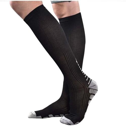 Running Men Women Socks Sports Compression Tube Socks Support Nylon Unisex Outdoor Racing Long Pressure Stockings