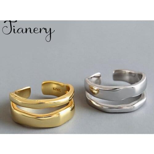 New Arrivals Charming Chains Ring for Women Boho Knuckle Party Rings Gothic Punk Jewelry Gifts for Girls 2021