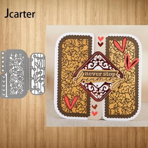 New Metal Cutting Dies Heart Flower Screen Cover Craft Stencil Diy Scrapbooking Handmade Card Make Shape Album Decoration Model