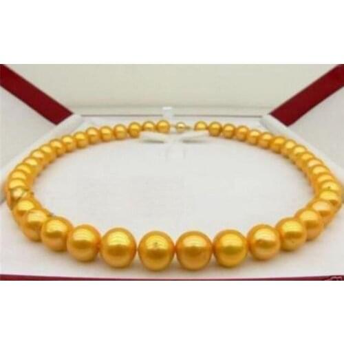 CHARMING AAA 9-10 MM SOUTH PEARL NECKLACE 18"