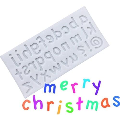 Wholesale 10 pcs/lot Lowercase Letters Silicone Sugarcraft Mold Chocolate Cupcake Baking Fondant Cake Decorating Tools