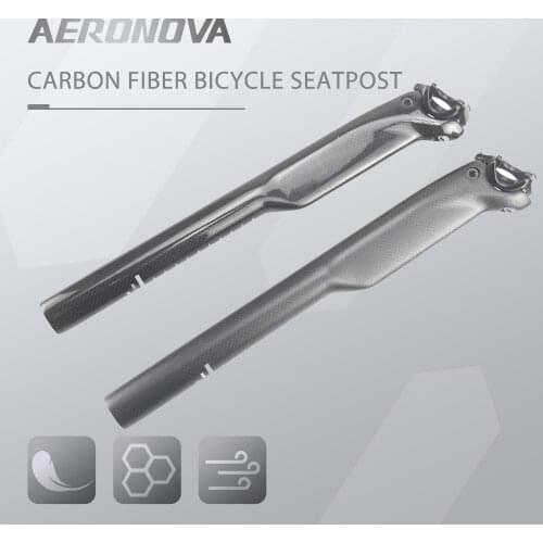 AERONOVA Bicycle Seatpost Carbon Fiber Carbon Seatpost 27.2 - 28.6mm Carbon Seat Post MTB Bike Parts Road Carbon Seatposts