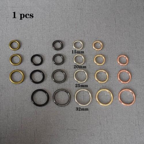 1 pcs/pack 15mm 20mm 25mm 32mm O Ring Belt Metal Buckle Leather Craft Garment Bag Strap Hardware accessories More Sizes