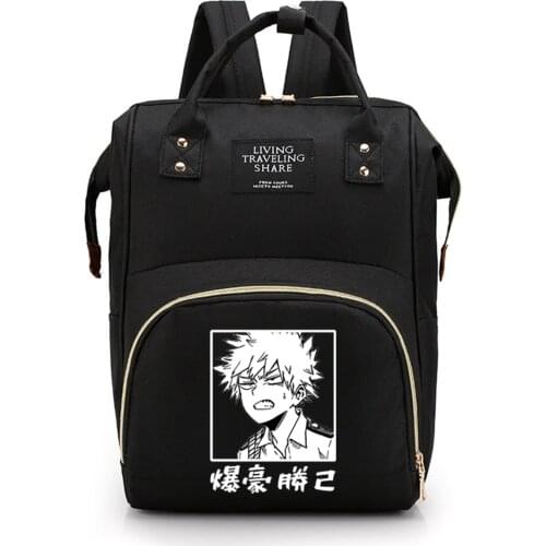 My Hero Academia Anime Backpack Bakugou Print Schoolbags High Capacity Shoulderbags MHA Cosplay Laptop Bags Travelbags 2021