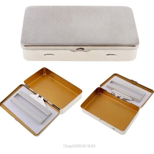 Thin American Eagle Metal Cigarette Case Boxes Automatic Cigarette Tobacco Holder D24 20 Dropship