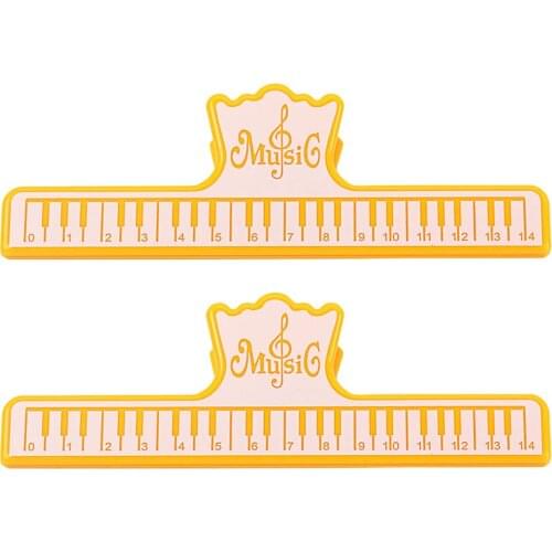 Pack Of 2 Music Book Clips Page Paper Clamps Guitar Accessories