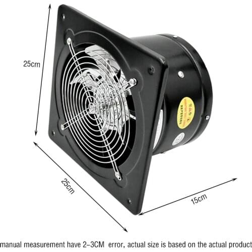 YNF-200 200MM Exhaust Fan High Speed Blower Kitchen Bathroom Pipe Exhaust Fan Industry Blower AC220v 80W 2600r/min
