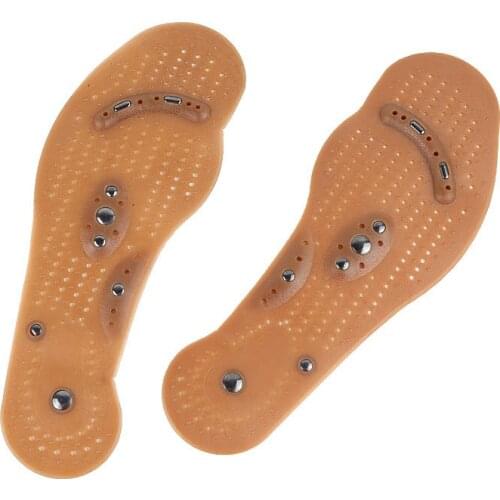 1 Pair Magnetic Massage Insole Foot Massage Physiotherapy Therapy Acupressure Slimming Body Magnetic Massage Insole Feet Massage