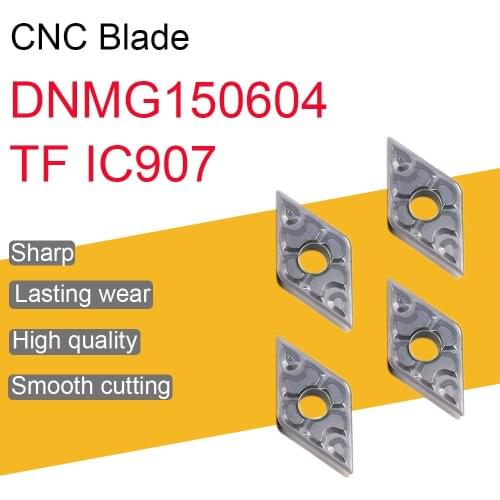 10PCS DNMG150604 TF IC907 Carbide Inserts High Quality DNMG15 Blade External Turning Tool CNC Lathe Cutter Tools