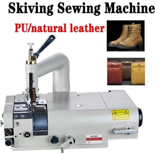 110V/220V Leather Skiving Sewing Machine for Edge Scraping Synthetic Leather Shoes Plastic Articles
