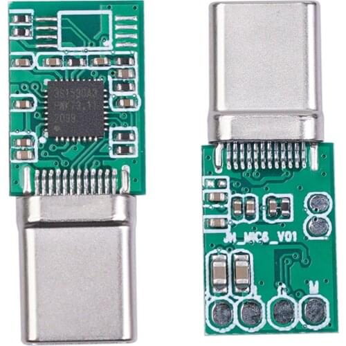 Type-C 16bit Digital Audio Headphone Adapter Decoding Sound Card Universal DIY TYPE-C sound card INSTOCK